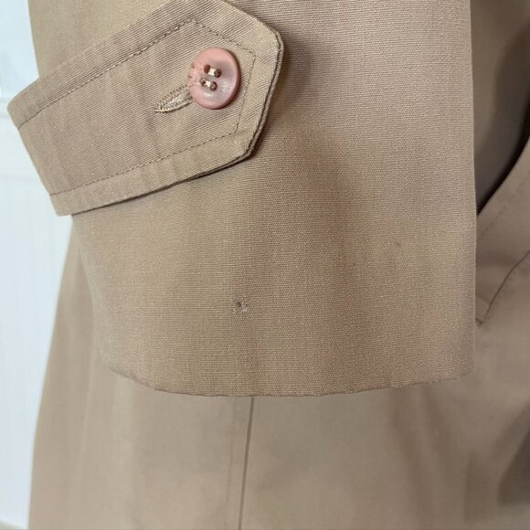 Vintage London Fog Women's Trench Coat Sz 18R - Picture 7 of 13
